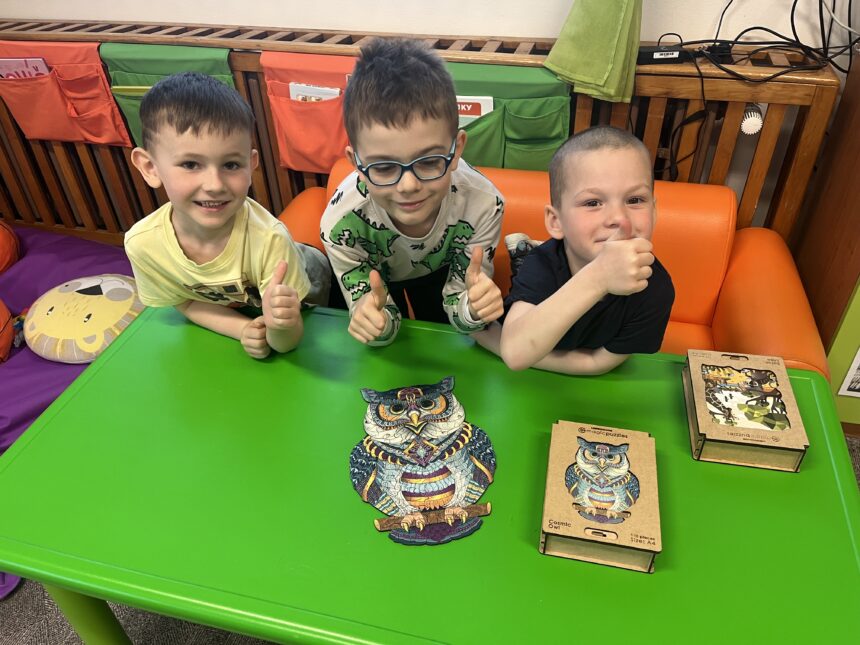 Skládáme puzzle 🦊🐢🦉🦁