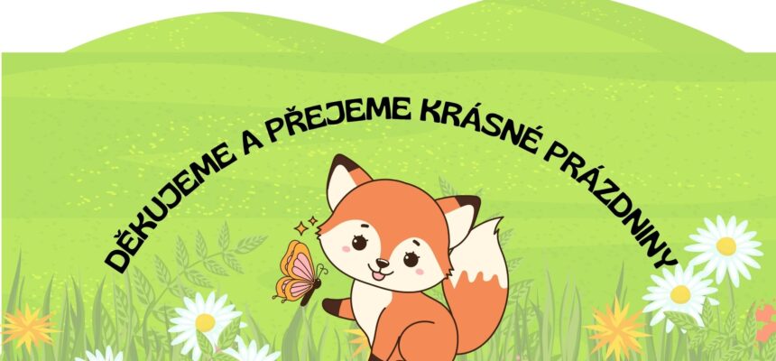 Poděkování a přání krásného léta